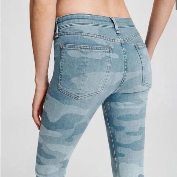 Rag & Bone Cate Mid-Rise Skinny Camo Slim Fit Ankle Light Indigo Jeans size 24 - Picture 3 of 16